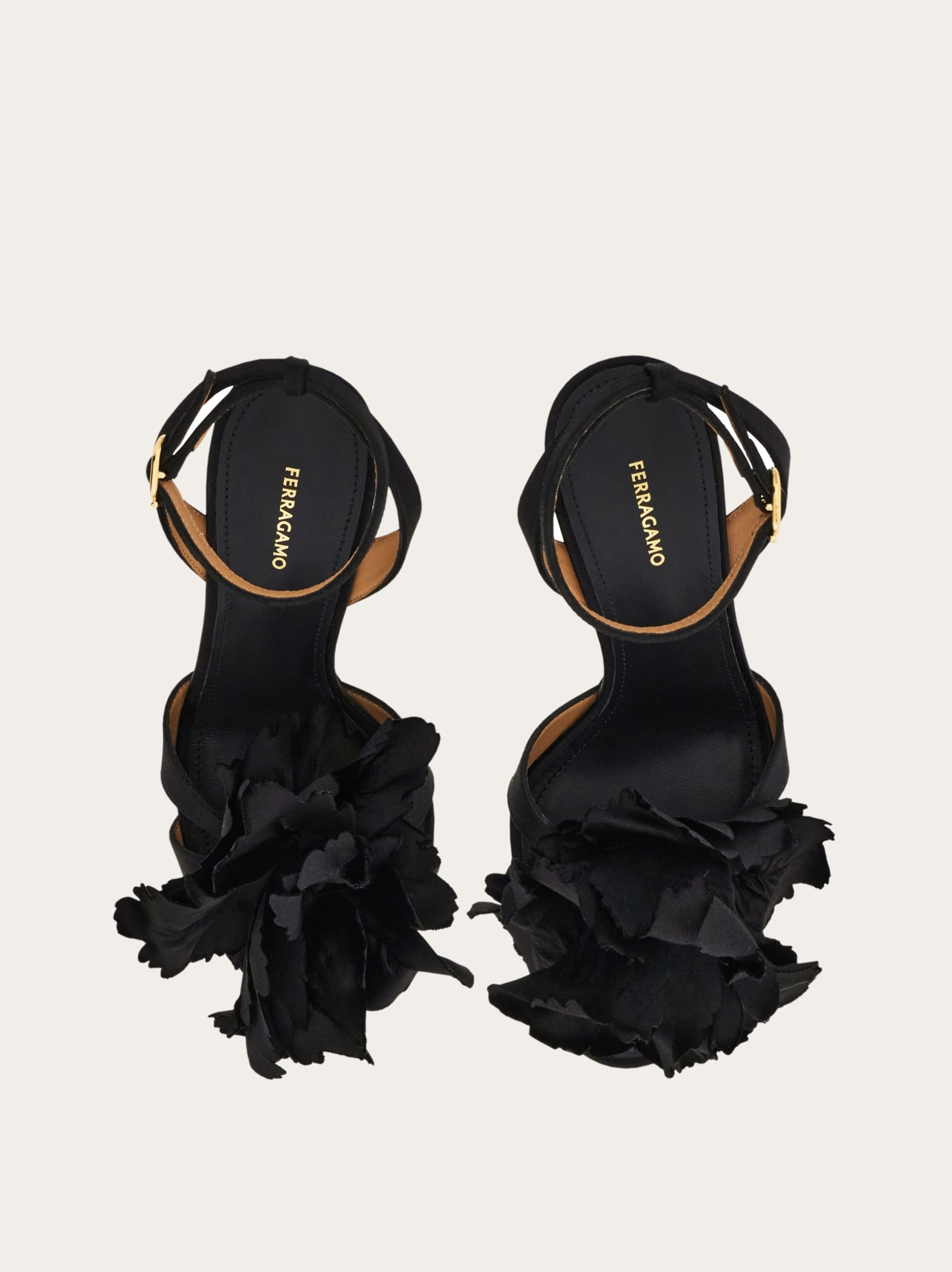 Ferragamo Flower embellished high heel sandal - Image 5